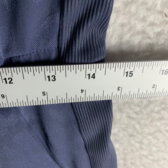 Athleta Brooklyn Women's Blue Animal Print Textured Jumpsuit Size 4 pockets 9139 - Picture 6 of 9